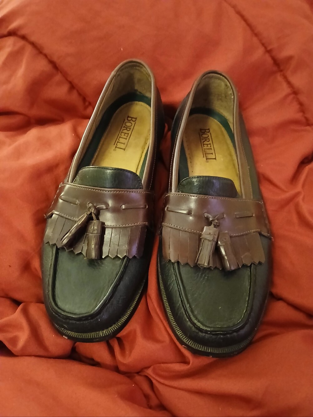 Borelli Wes Kilt 320019 Tassel Black Loafers Sz 11.5M (081226B)